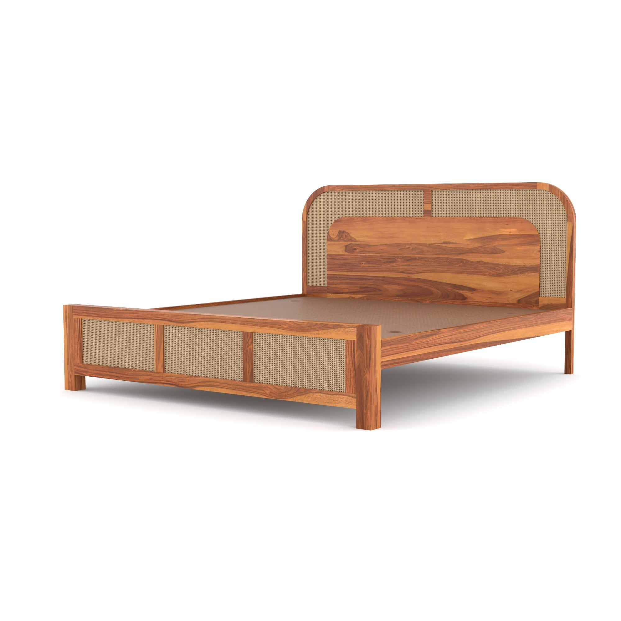 Solid Sheesham Wood Queen size Bed