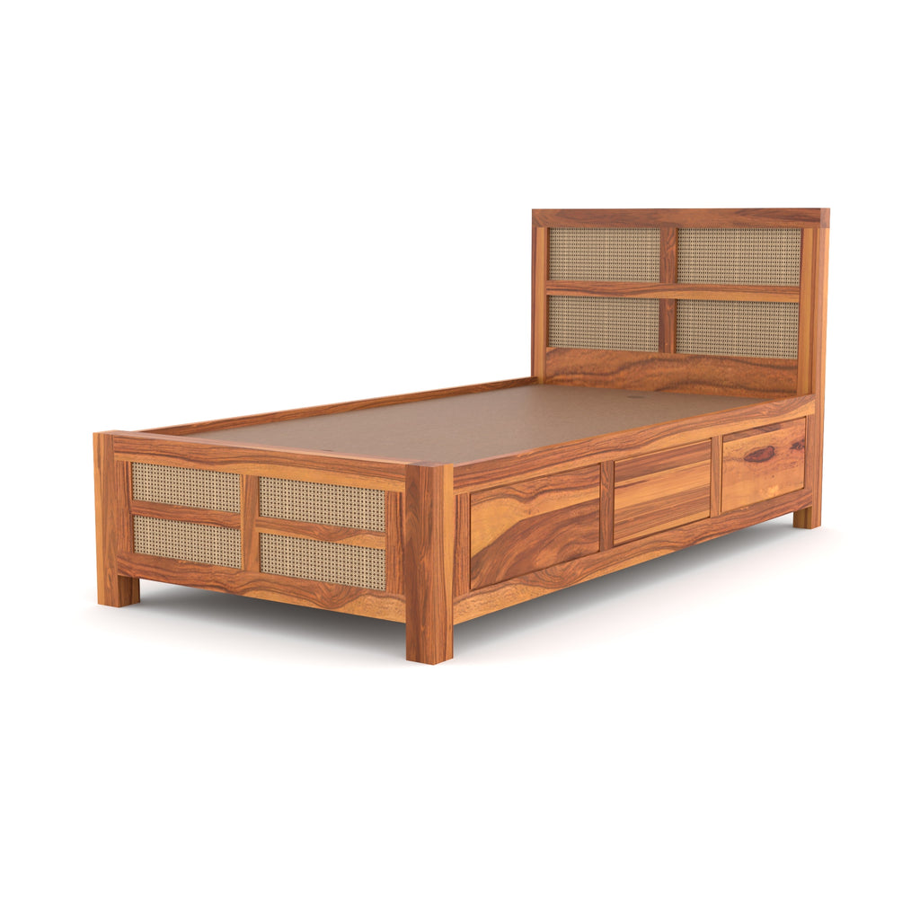 Solid Sheesham Wood single Bed