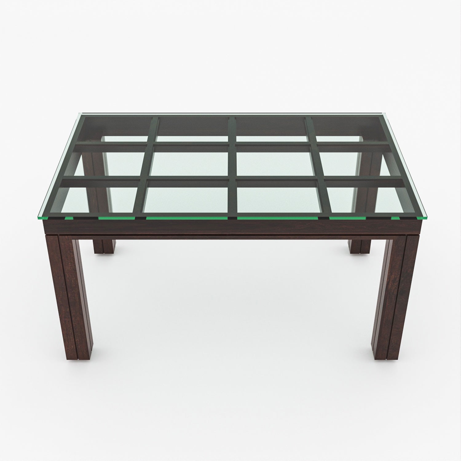 Orvyn 6 Seater Round Solid Wood Glass Top Dining Table Set