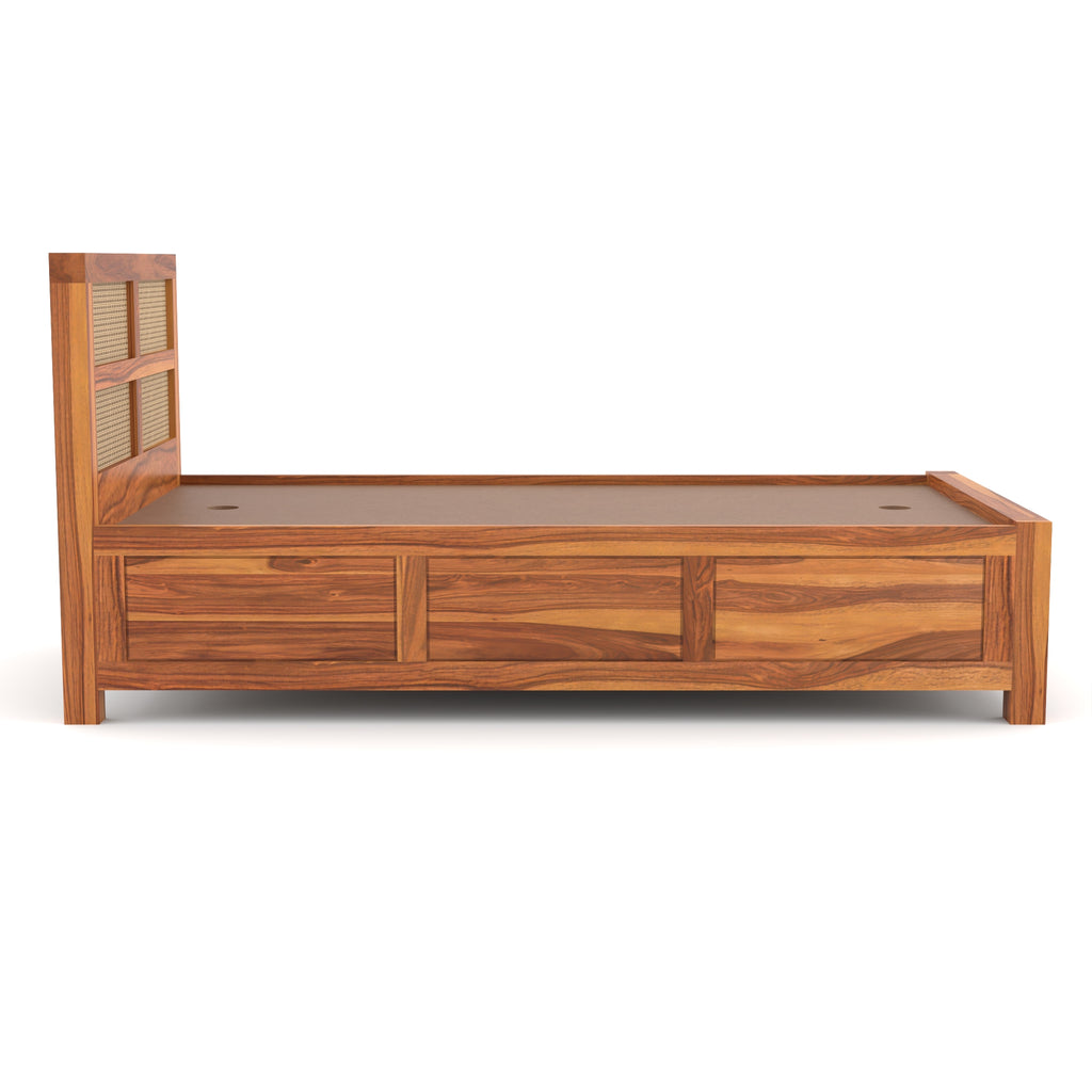 Solid Sheesham Wood single Bed