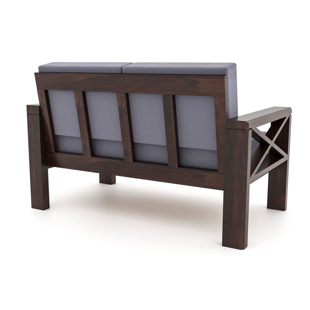 Moscow Solid Wood 7 Seater Sofa Set | Walnut Finish