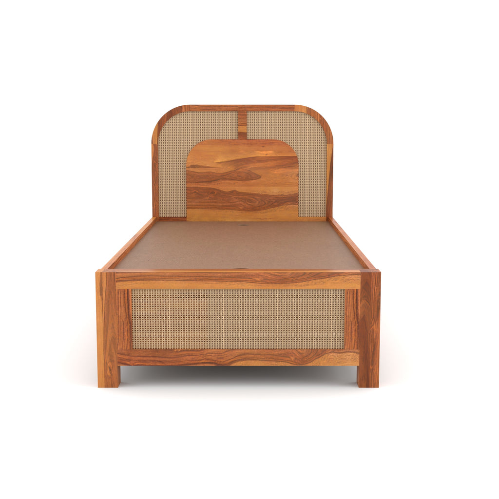 Solid Sheesham Wood Single Bed
