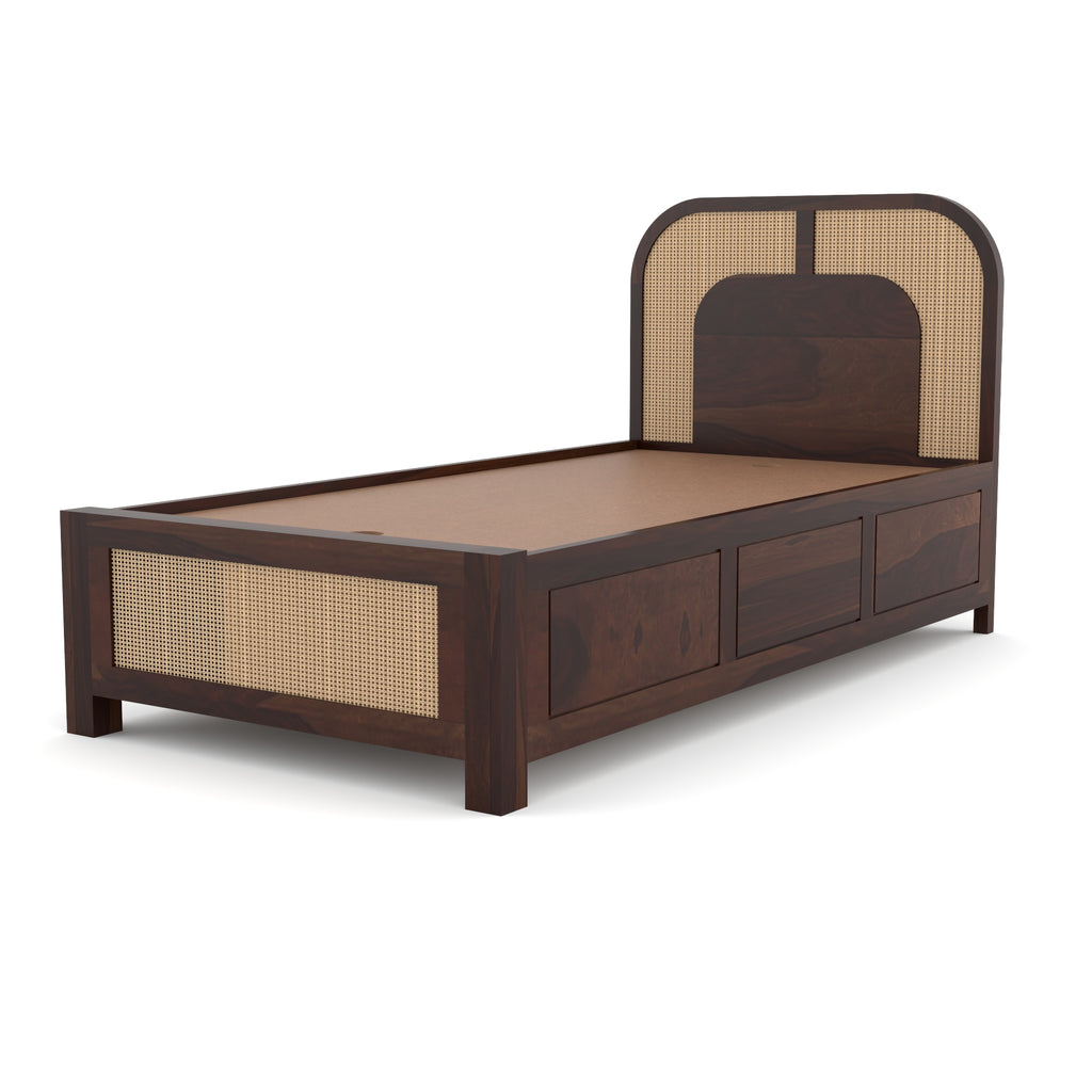 Solid Sheesham Wood Single Bed