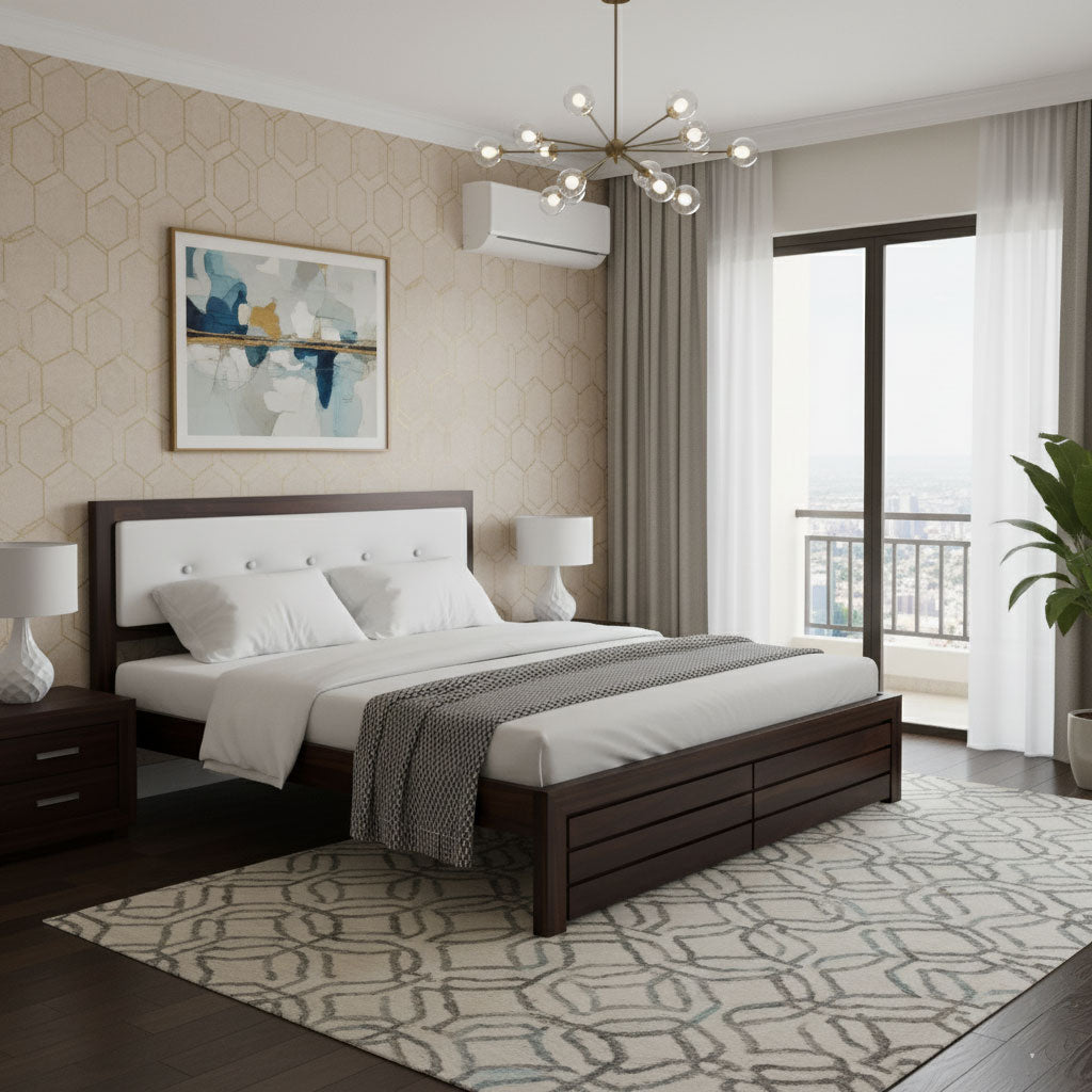 Solid Sheesham Wood single Bed