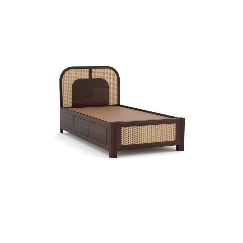 Solid Sheesham Wood Single Bed