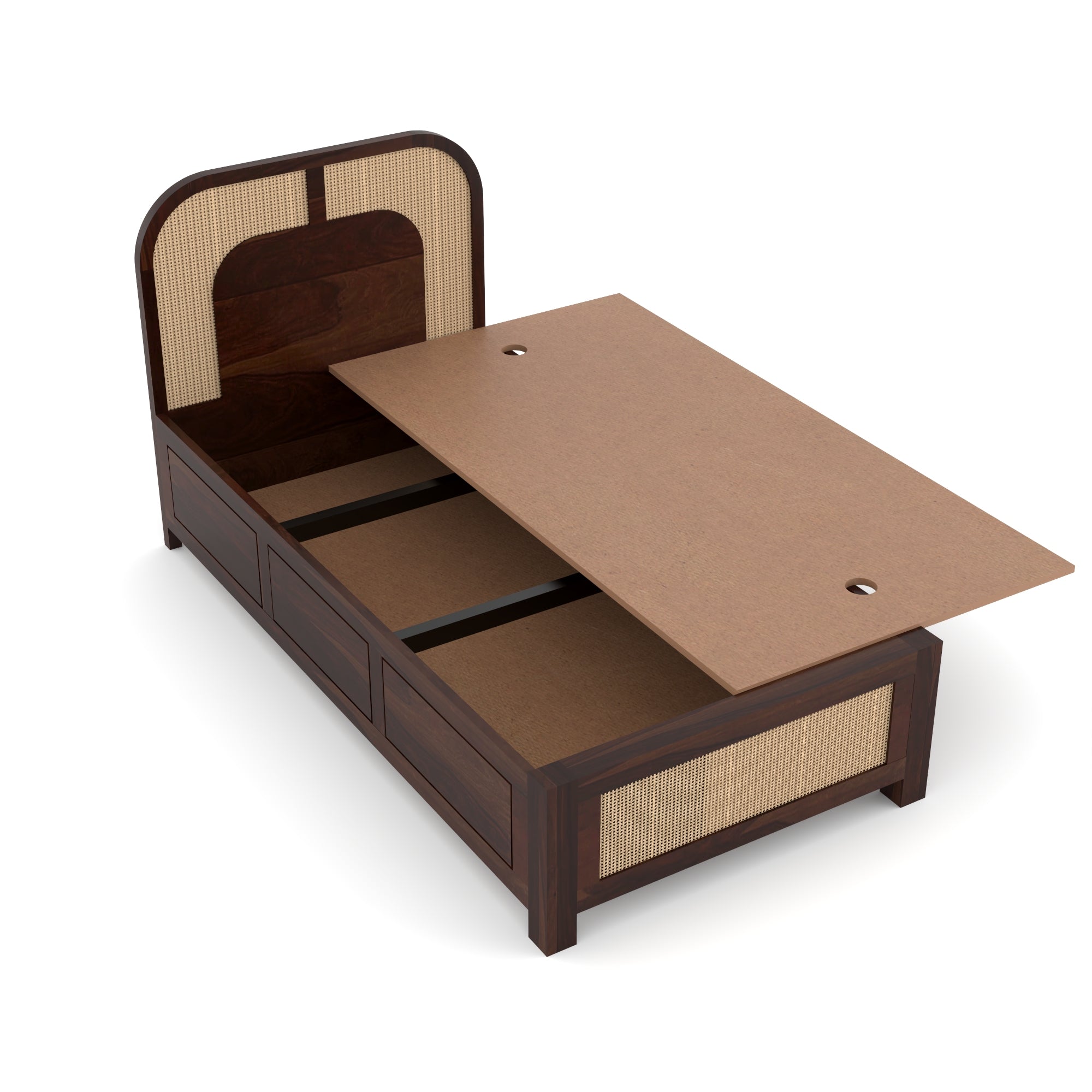 Solid Sheesham Wood Single Bed