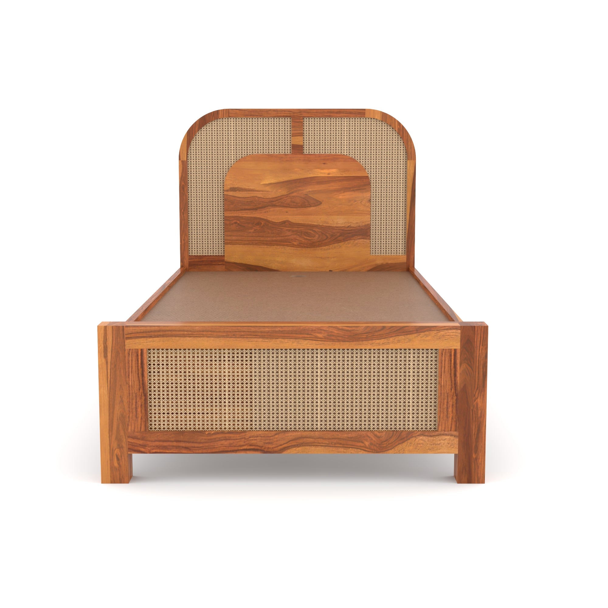 Solid Sheesham Wood Single Bed