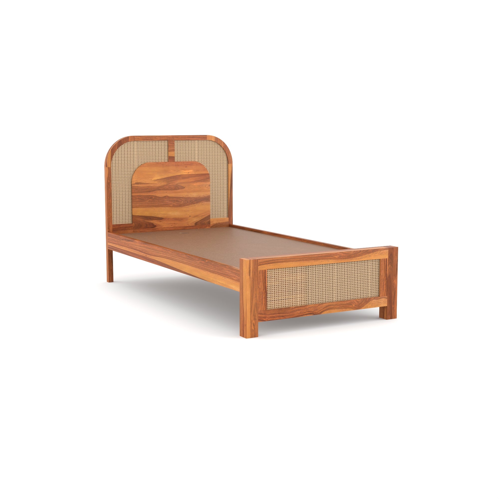 Solid Sheesham Wood Single Bed