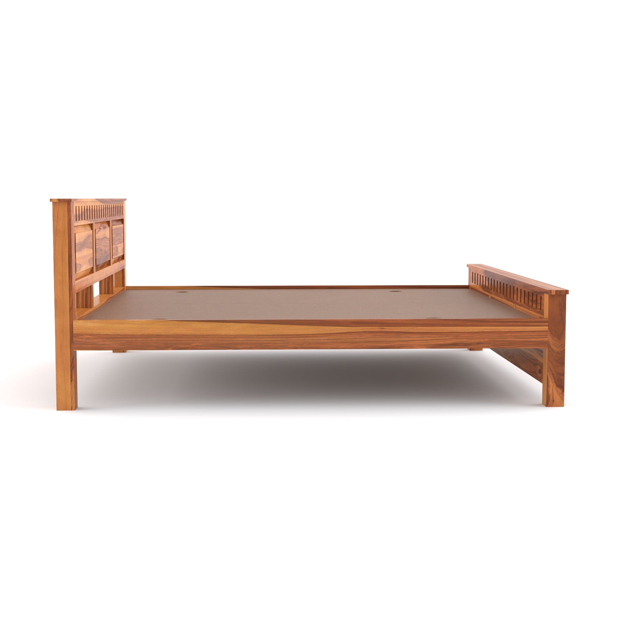 Solid Sheesham Wood king size Bed without storage