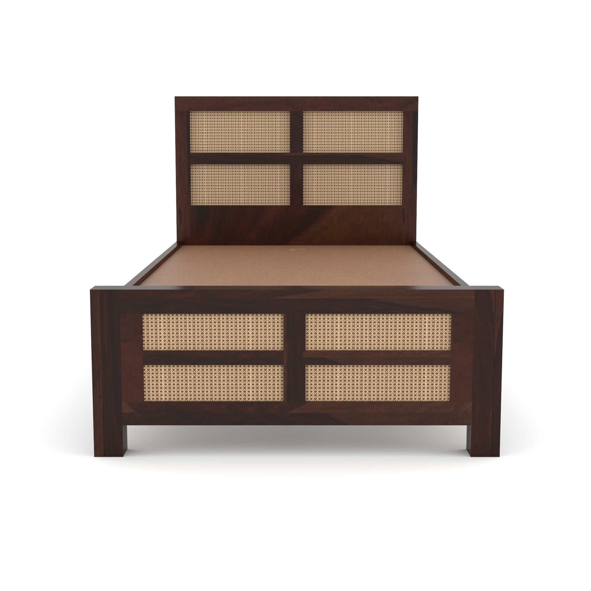 Solid Sheesham Wood single Bed without storage