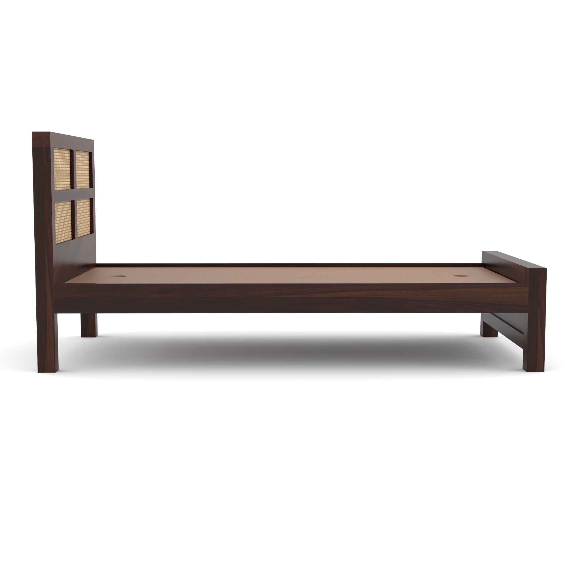 Solid Sheesham Wood single Bed without storage