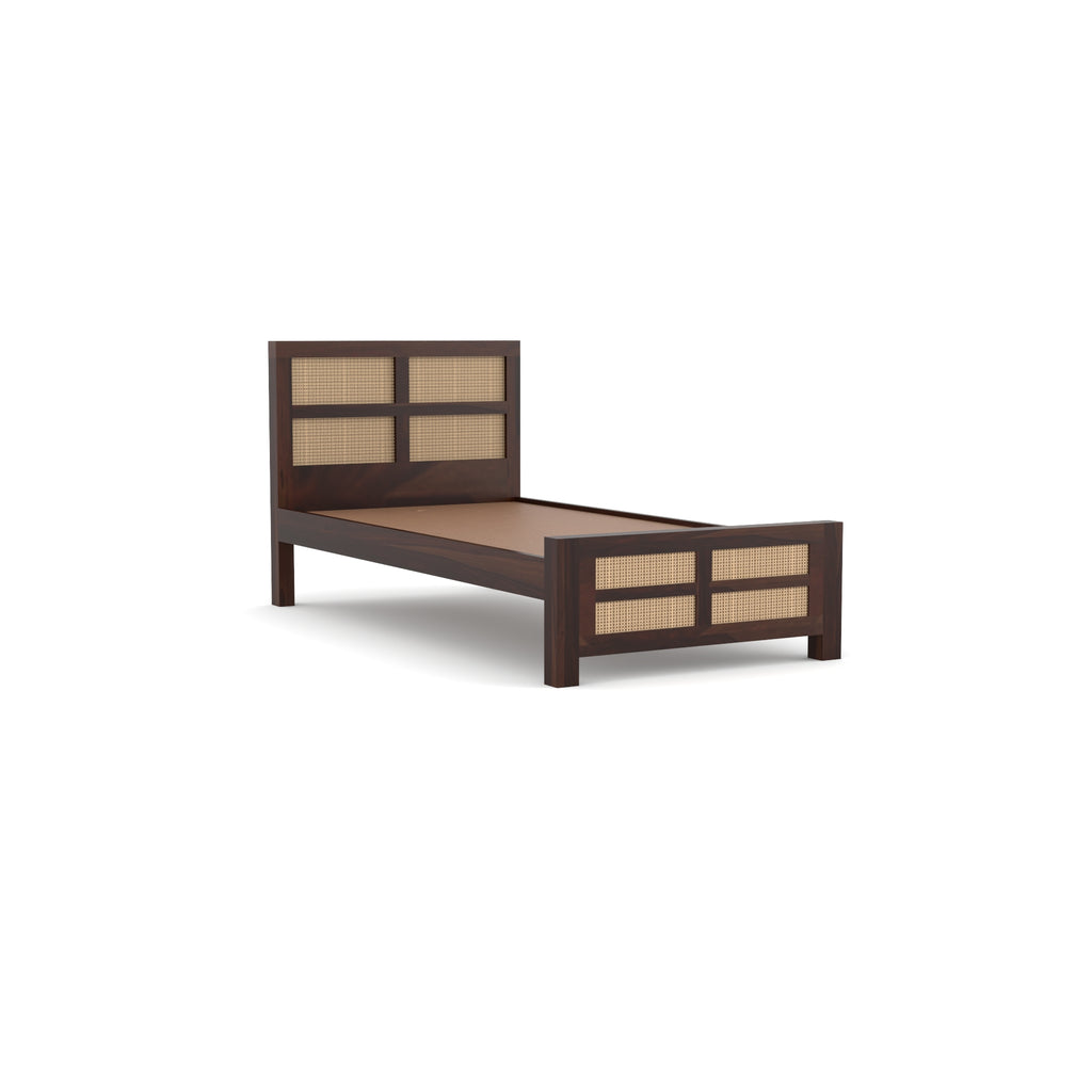 Solid Sheesham Wood single Bed without storage