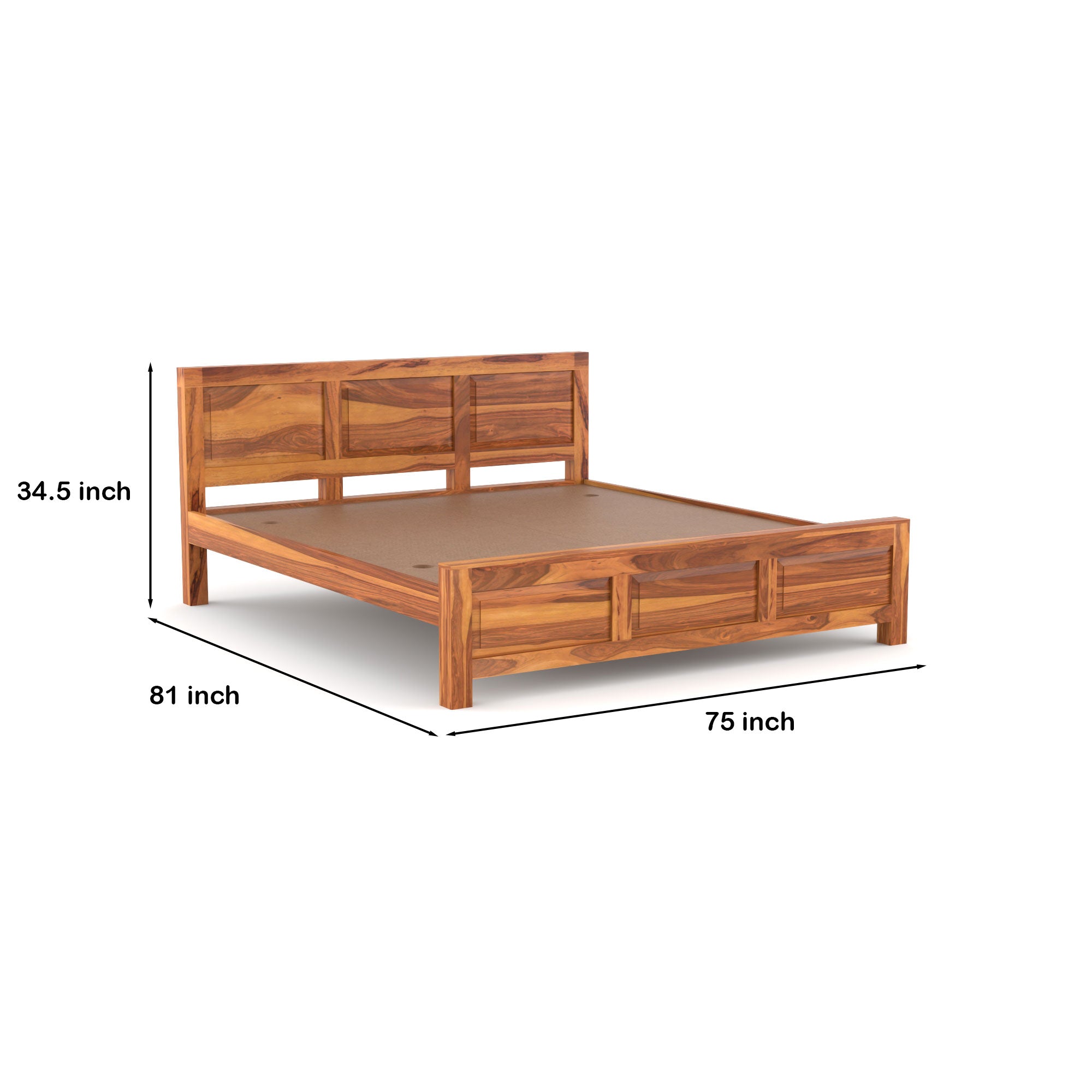 Solid Sheesham Wood king size  Bed