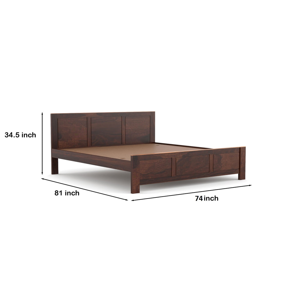 Furnexa  Solid Sheesham Wood king size Bed | 3 Year Warranty