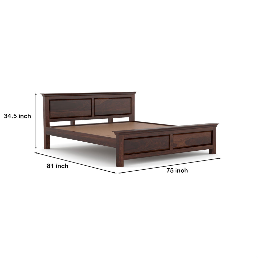 Solid Sheesham King Size Bed for Bedroom