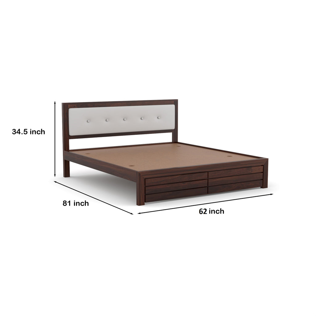 Workir Solid Sheesham Wood Queen Size  Bed | 3 Year Warranty