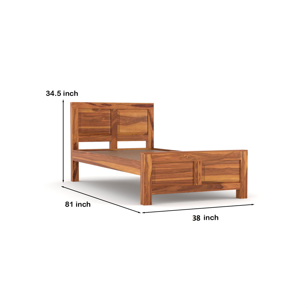 Solid Sheesham Wood Bed for Modern Bedroom – 3 Year Warranty