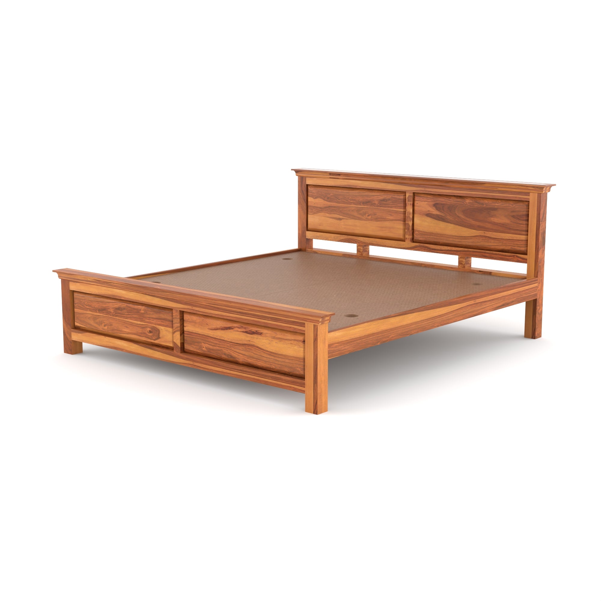 Solid Sheesham King Size Bed for Bedroom