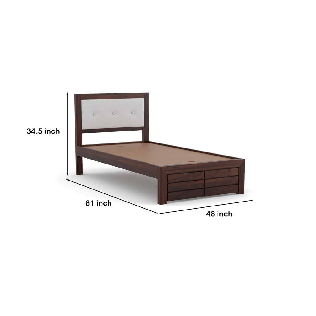 Solid Sheesham Wood single Bed