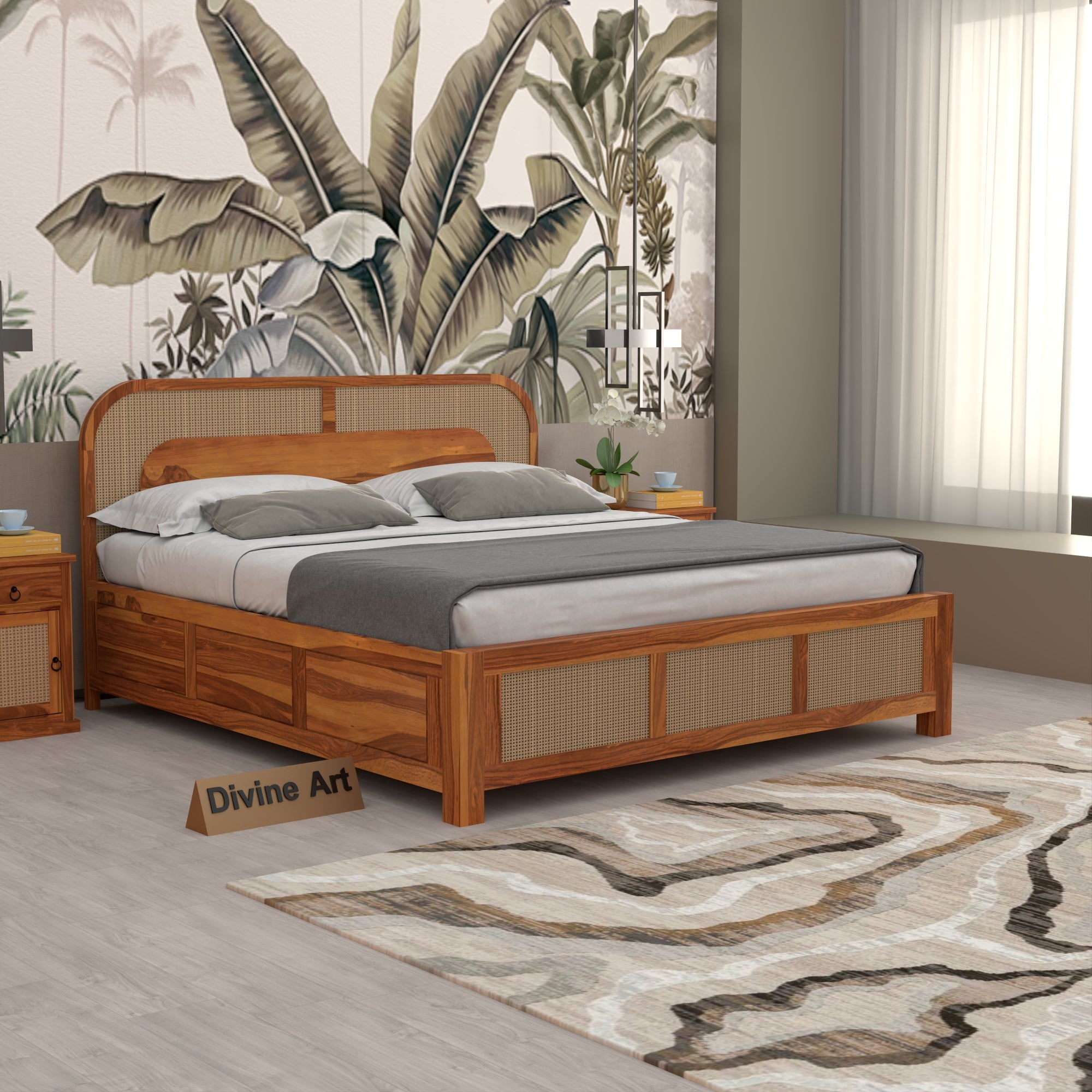 Solid Sheesham Wood King size Bed