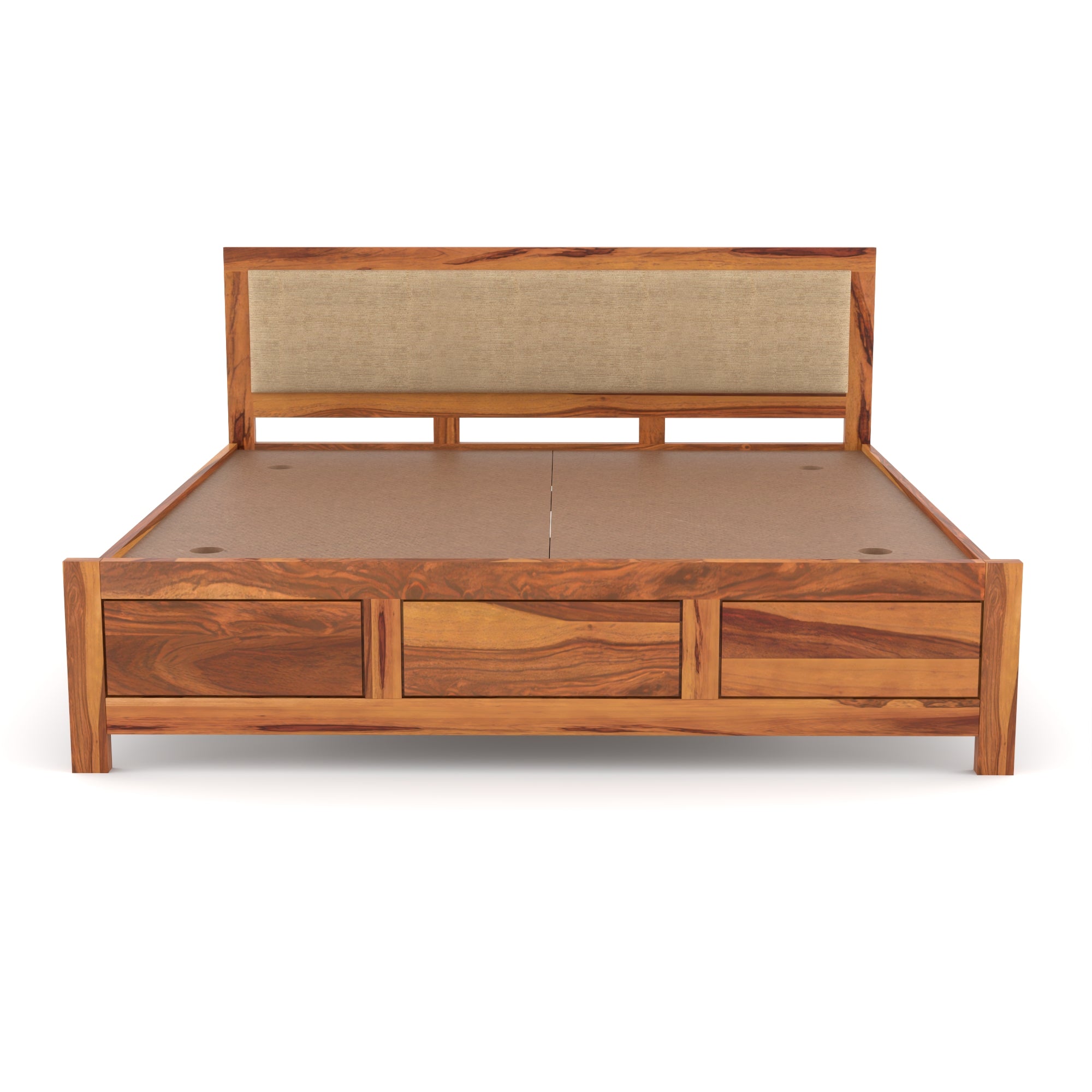 Solid Sheesham Wood Queen size bed