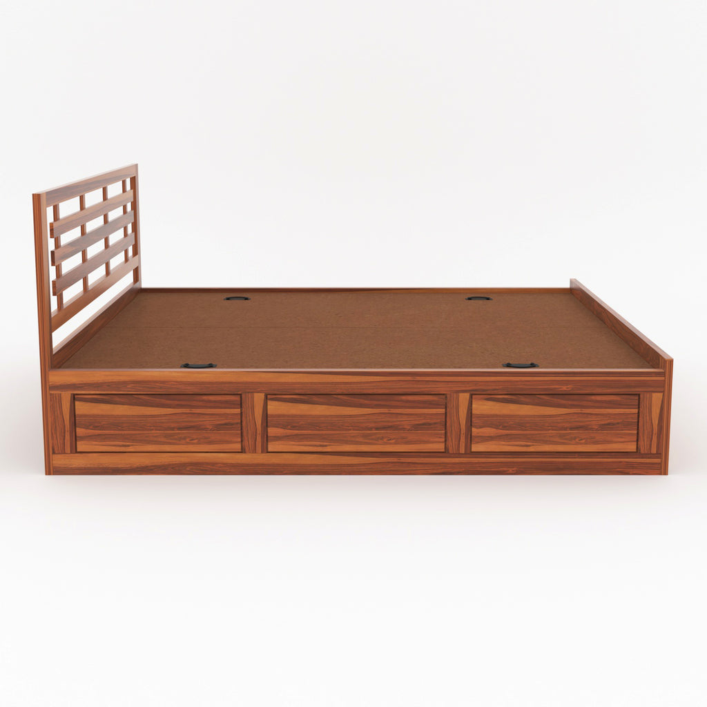 Elythrac Sheesham Wood Queen Size Bed