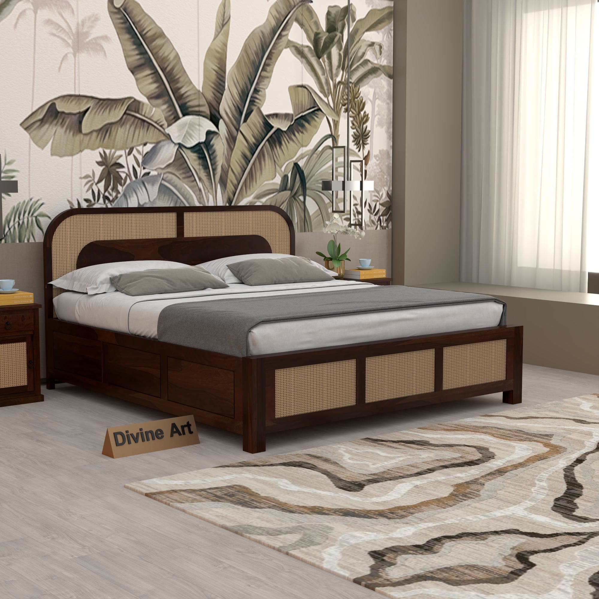 Solid Sheesham Wood King size Bed