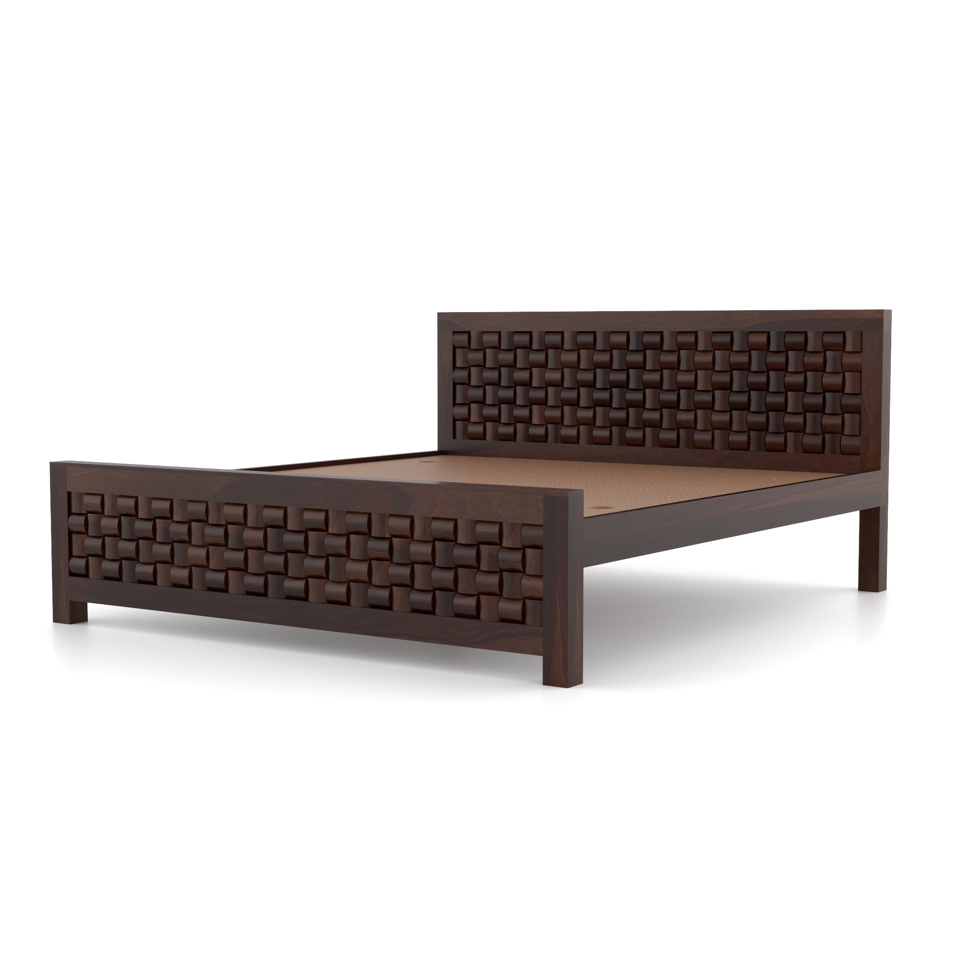 Solid Sheesham Wood queen size Bed without storage