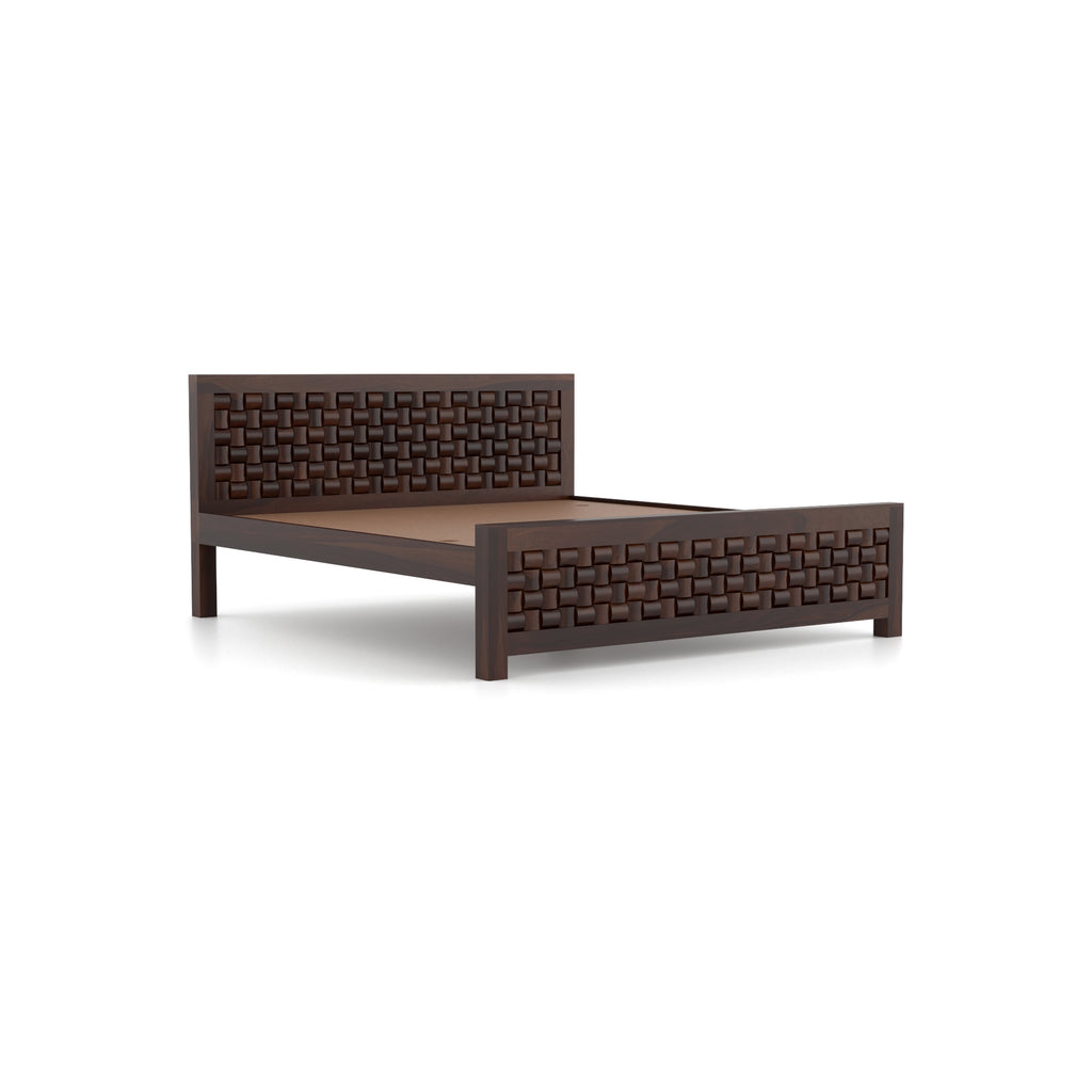 Solid Sheesham Wood queen size Bed without storage