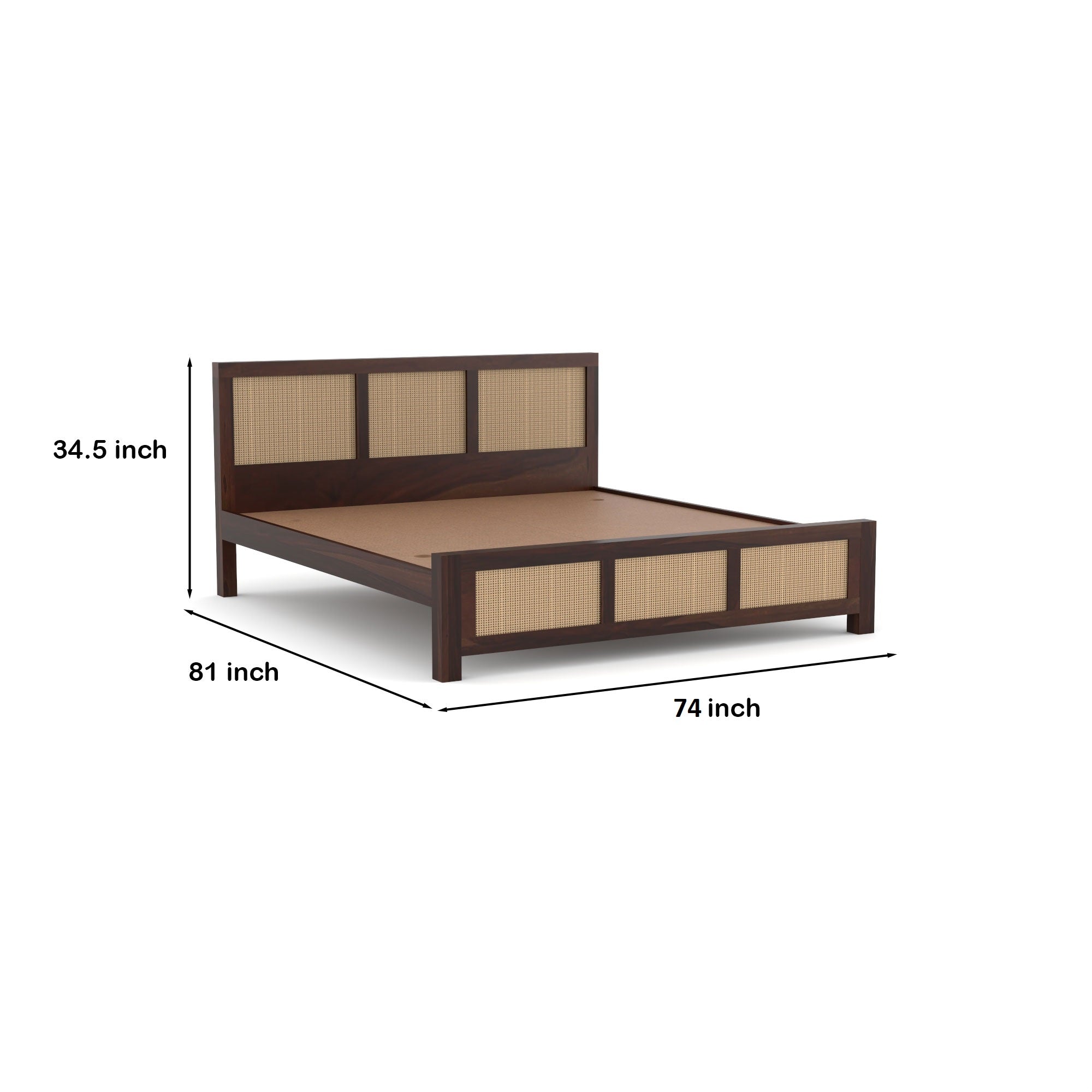 Flexor Solid Sheesham Wood king size bed | 3 Year Warranty