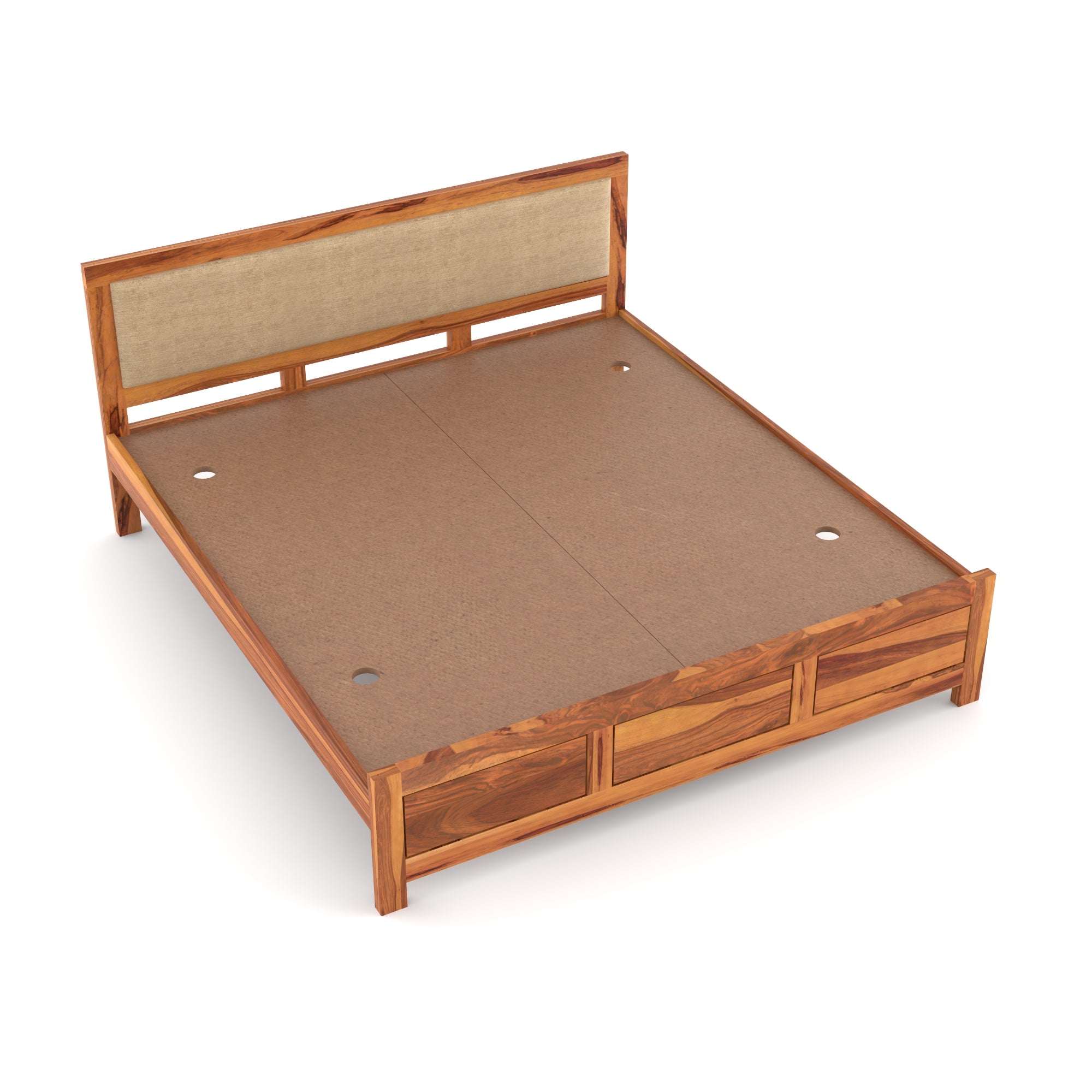 Solid Sheesham Wood Queen size bed