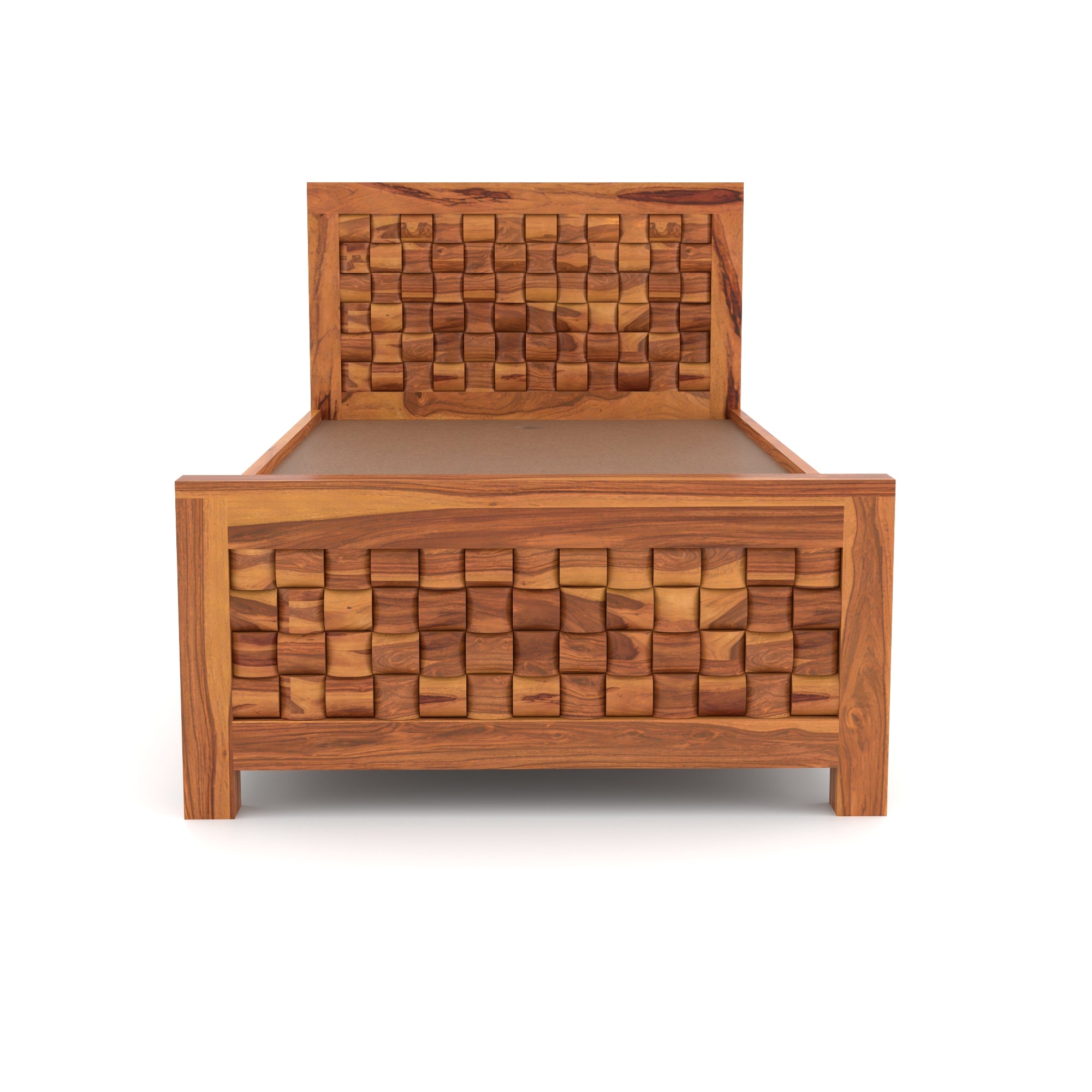Solid Sheesham Wood Single Bed