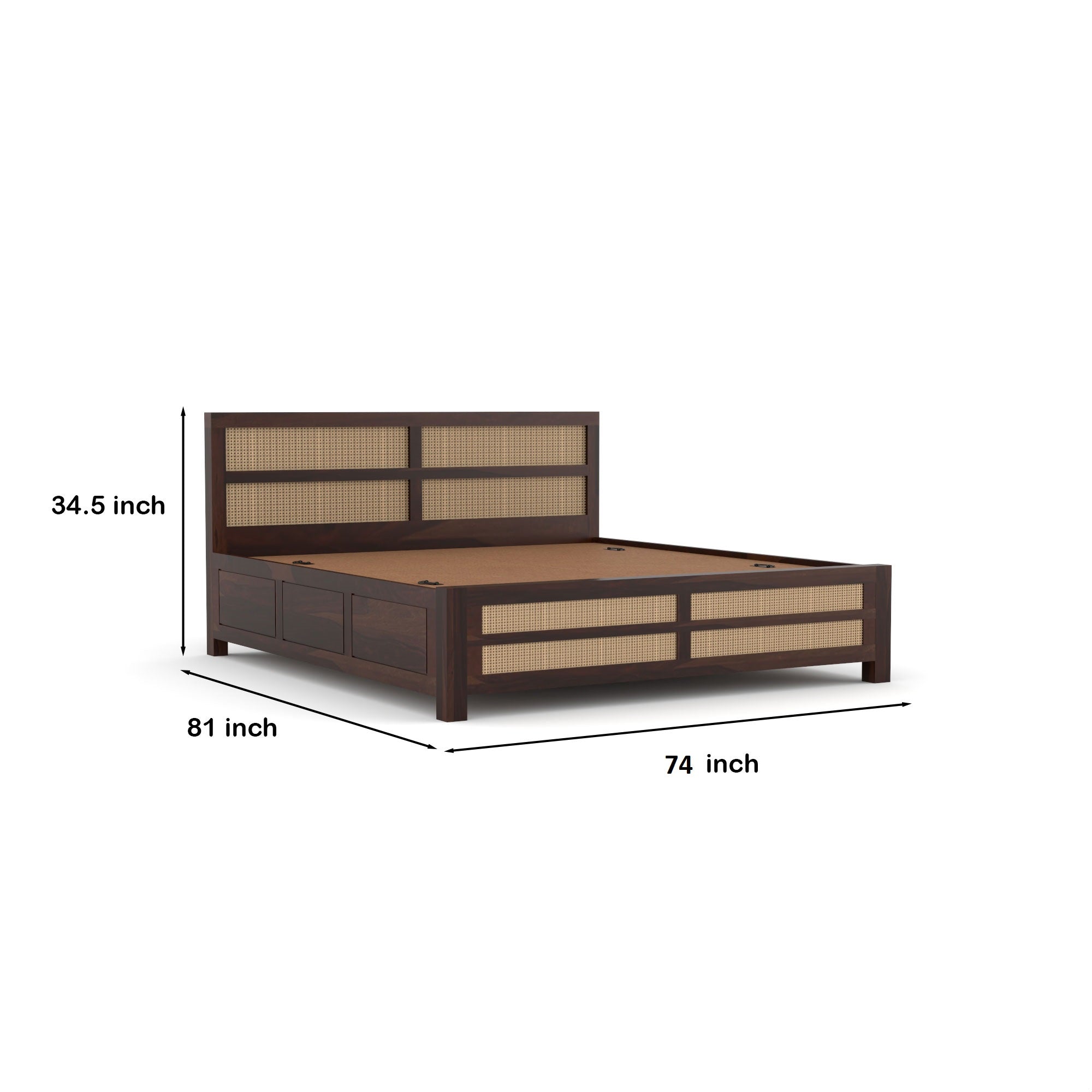 Flexir Solid Sheesham Wood king size Bed | 3 year Warranty