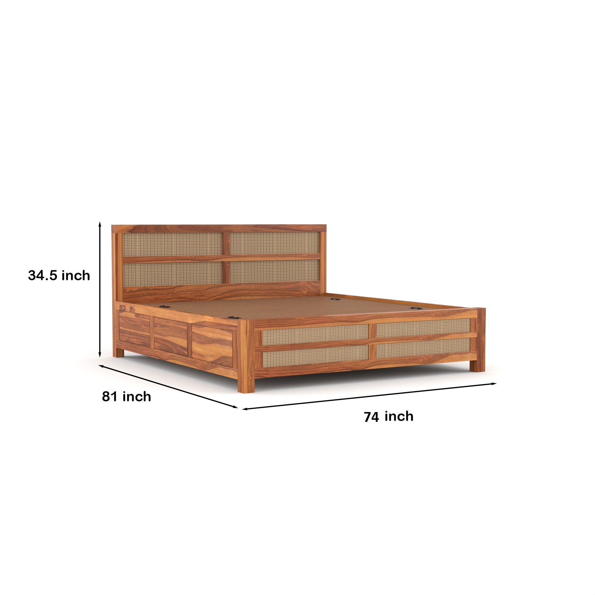 Flexir Solid Sheesham Wood king size Bed | 3 year Warranty