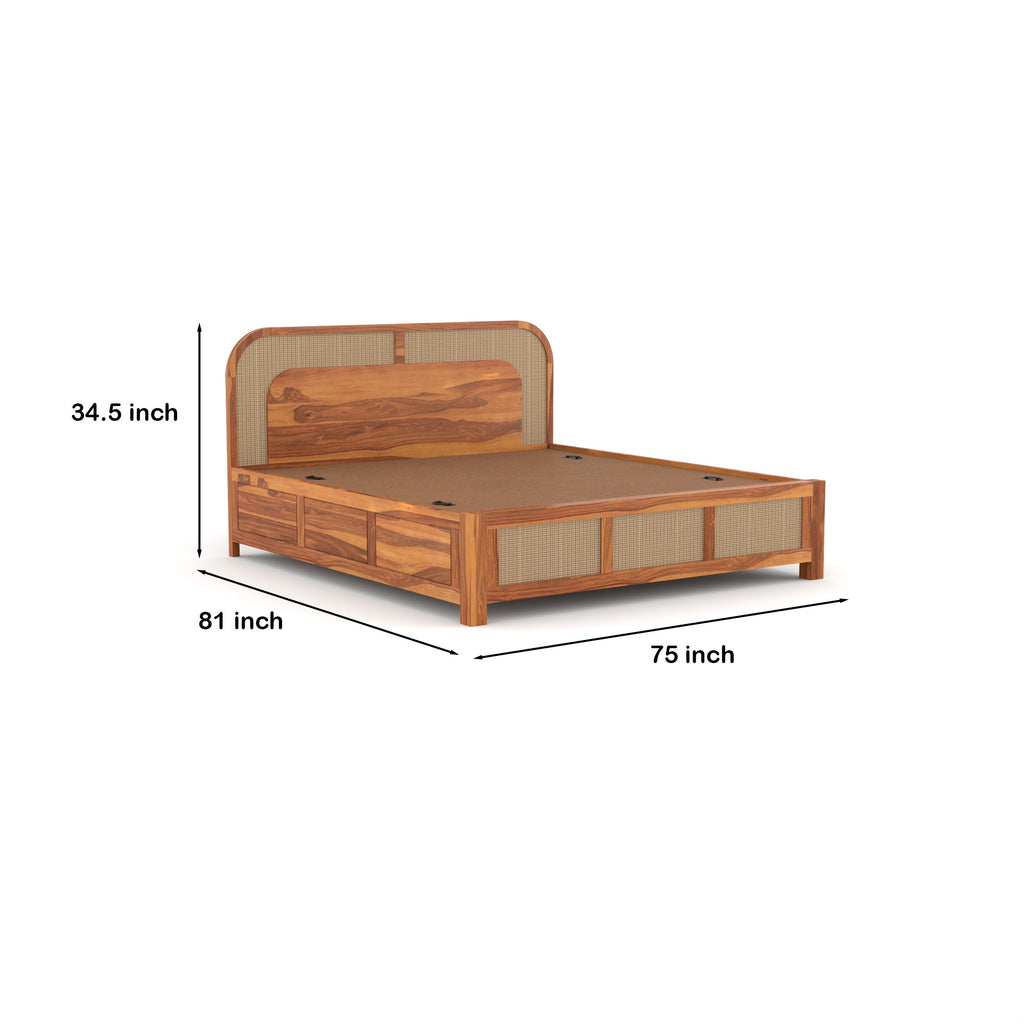 Solid Sheesham Wood King size Bed