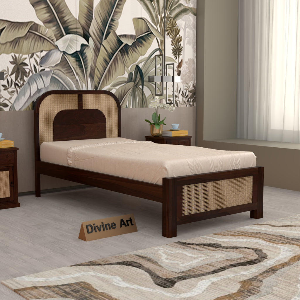 Solid Sheesham Wood Single Bed