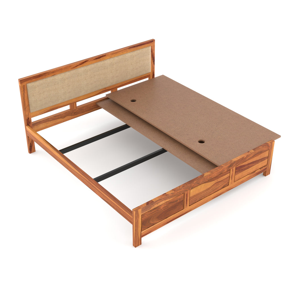 Solid Sheesham Wood Queen size bed