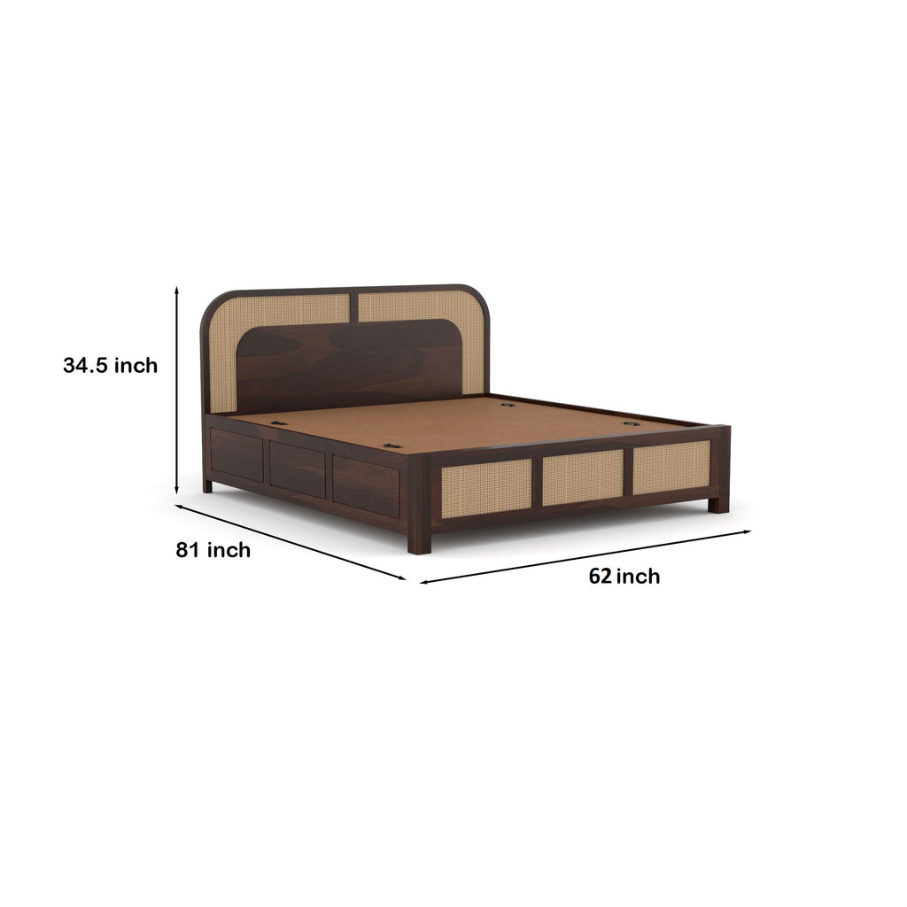 Solid Sheesham Wood Queen size Bed | 3 Year Warranty