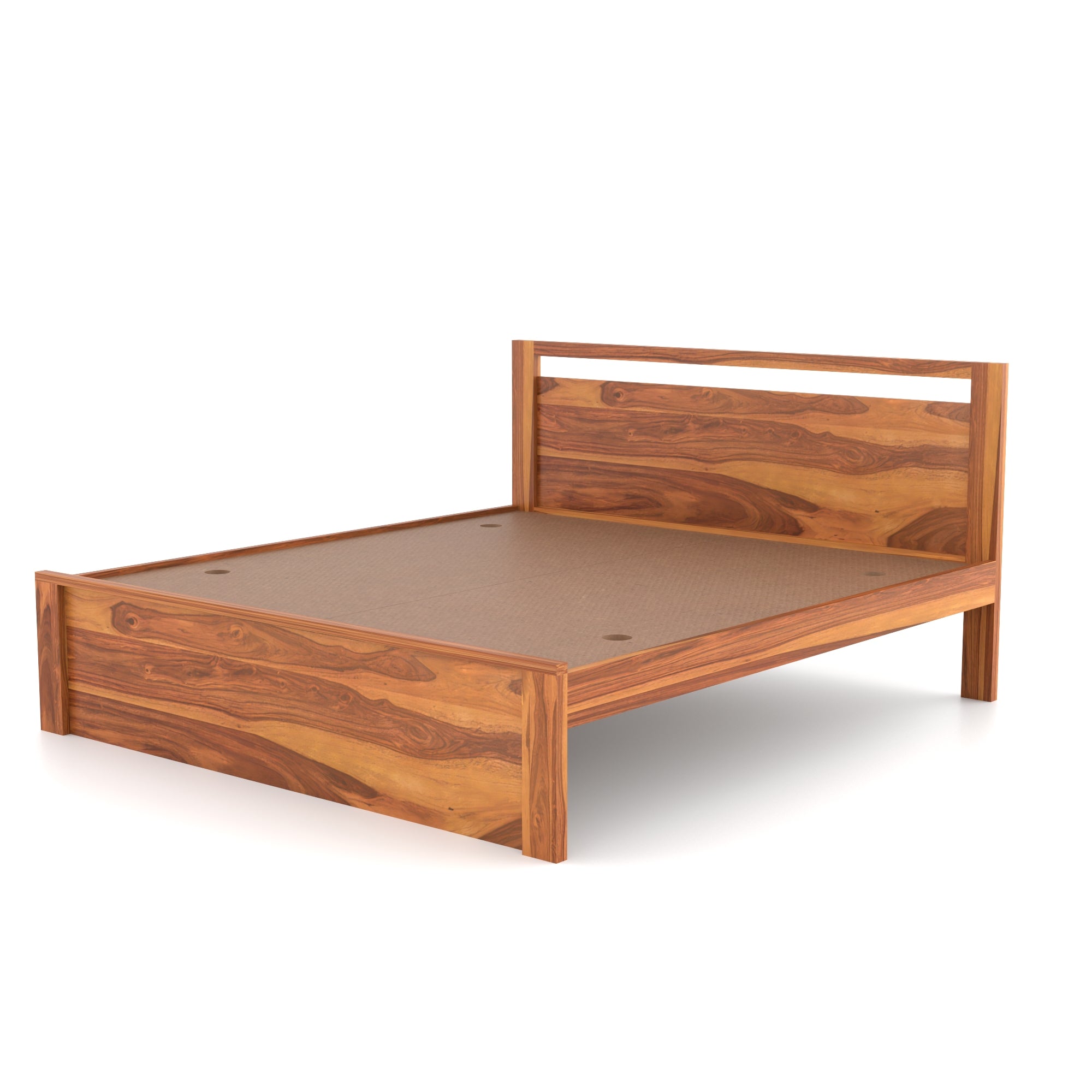Solid Sheesham Wood king size Bed without storage