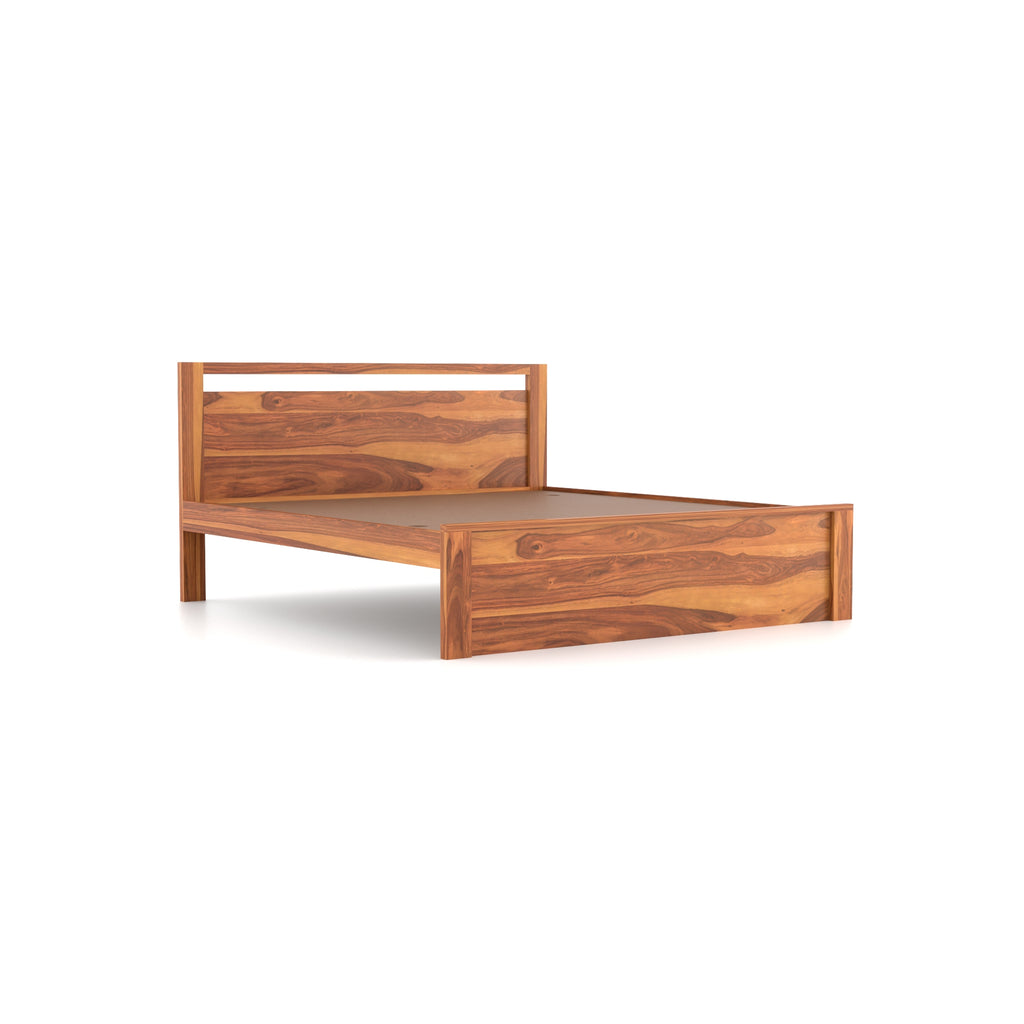 Solid Sheesham Wood queen size Bed without storage
