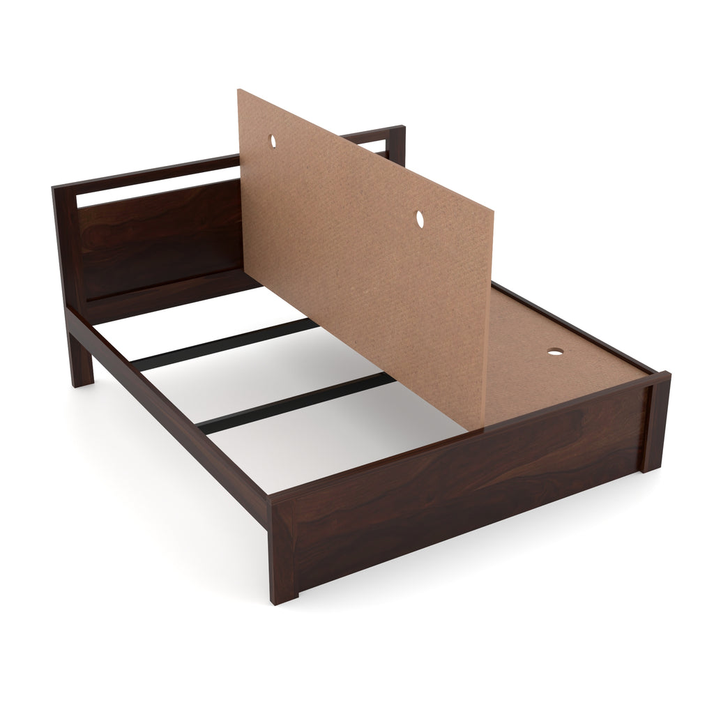 Solid Sheesham Wood queen size Bed without storage