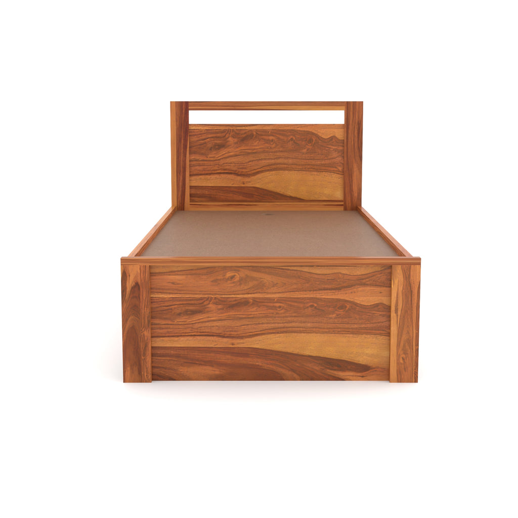 Solid Sheesham Wood Single Bed