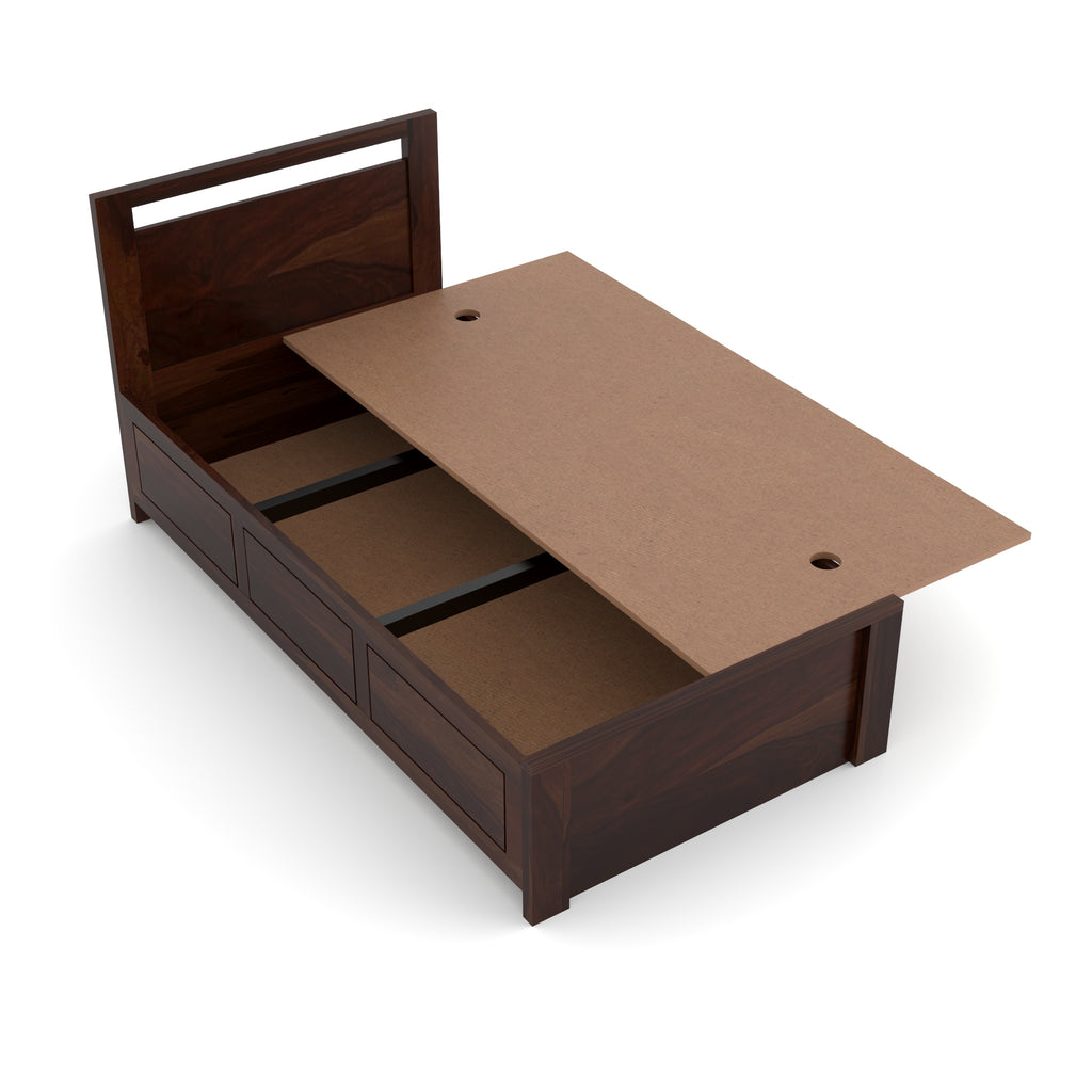Solid Sheesham Wood Single Bed
