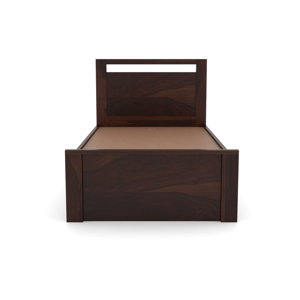 Solid Sheesham Wood Single Bed without storage
