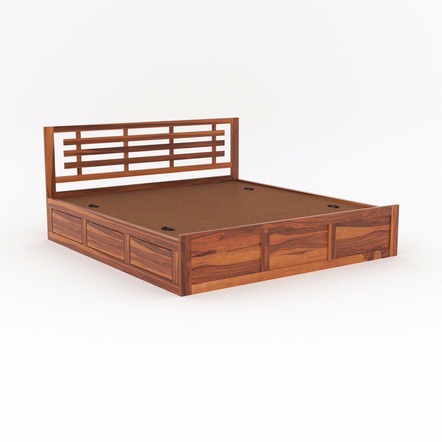 Elythrac Sheesham Wood Queen Size Bed