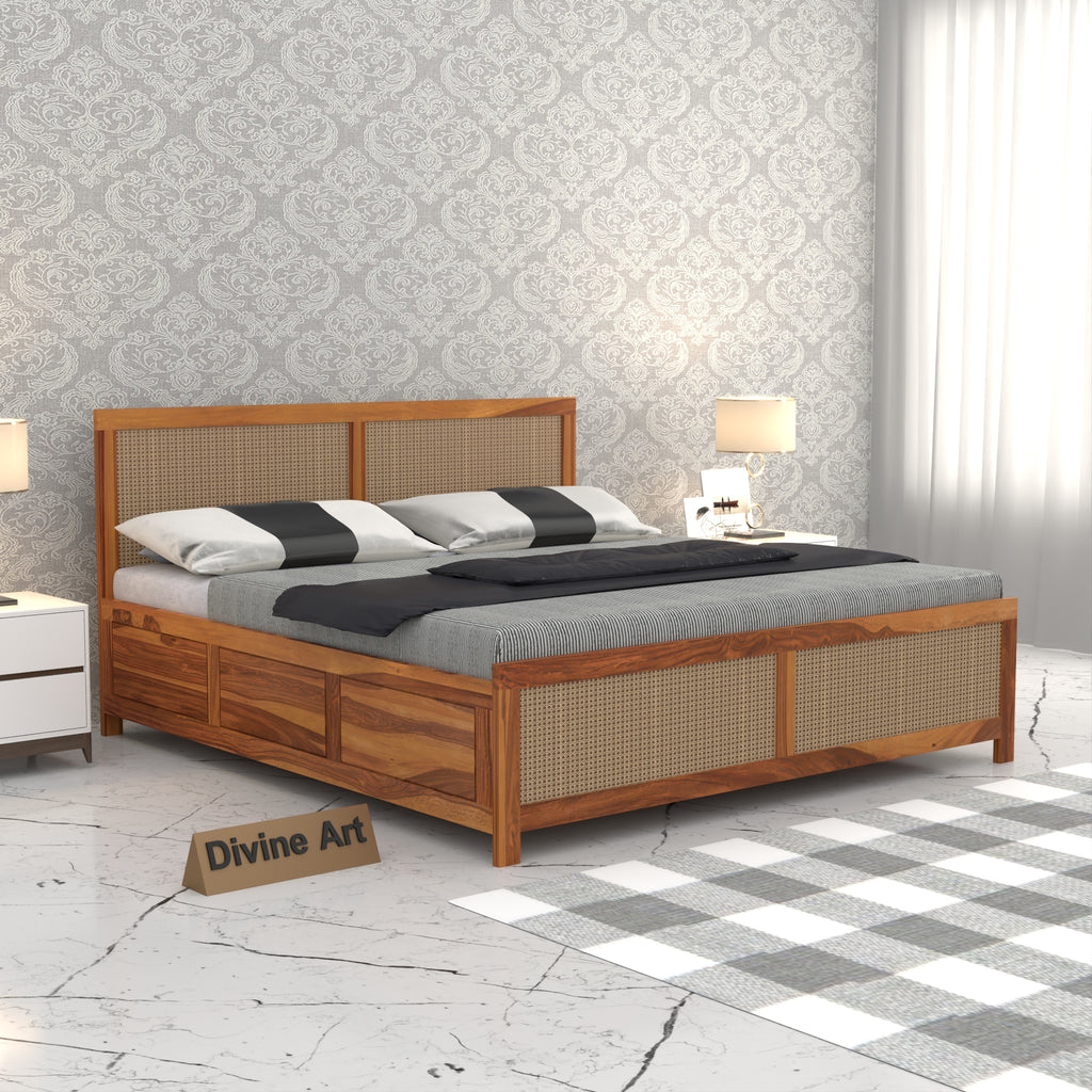 Solid Sheesham Wood King size  Bed