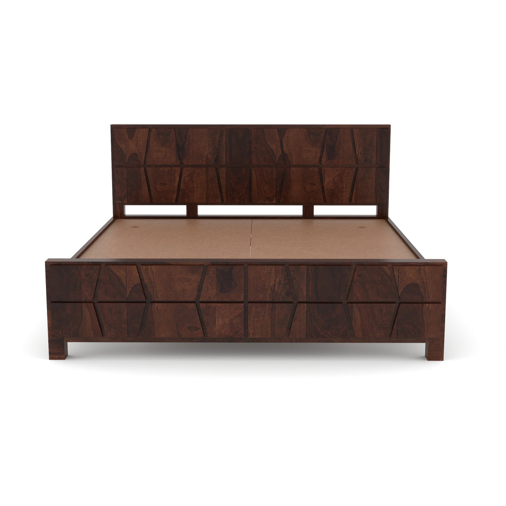 Solid Sheesham Wood king size Bed without storage