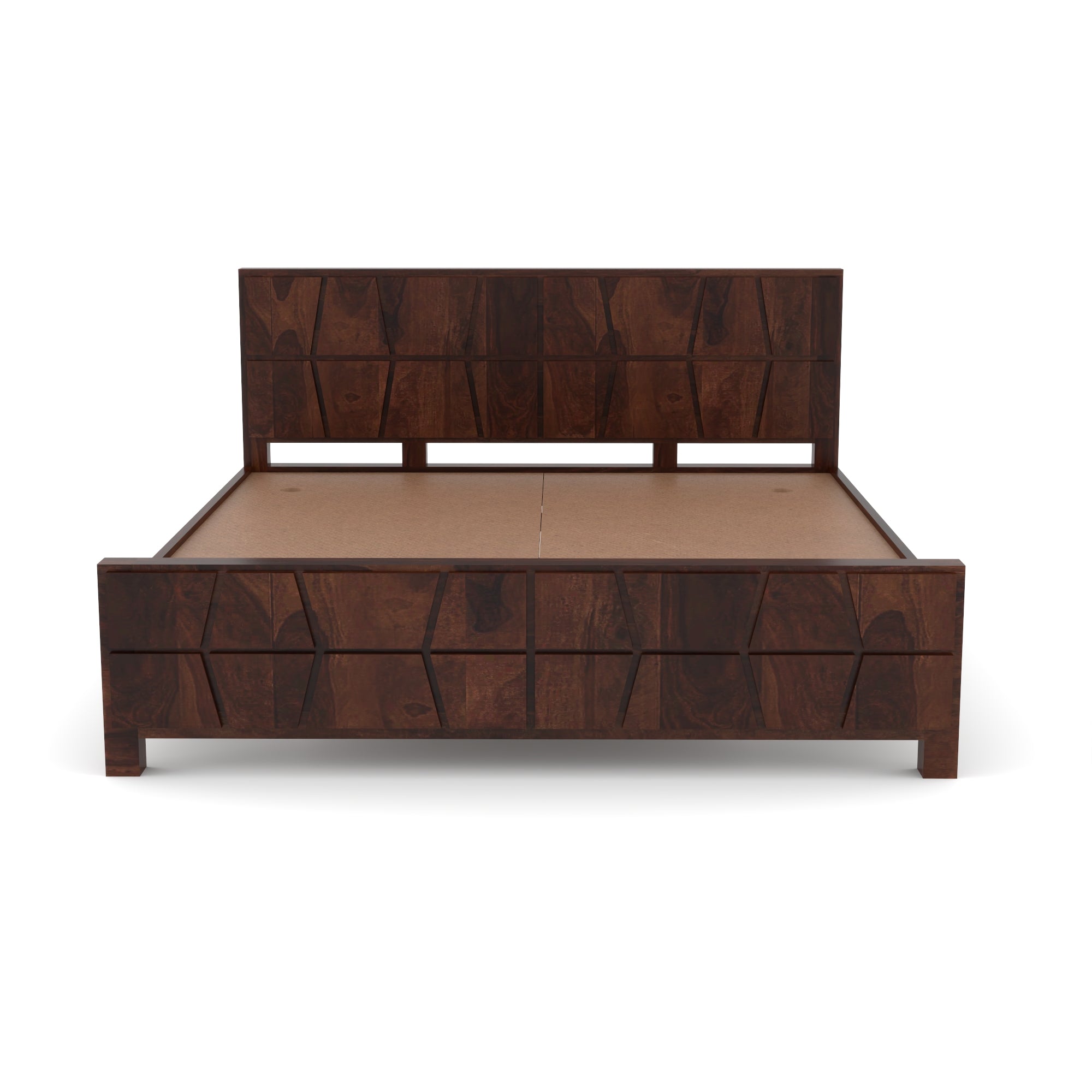 Solid Sheesham Wood queen size Bed without storage