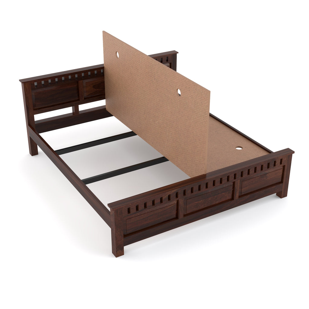 Solid Sheesham Wood king size Bed without storage