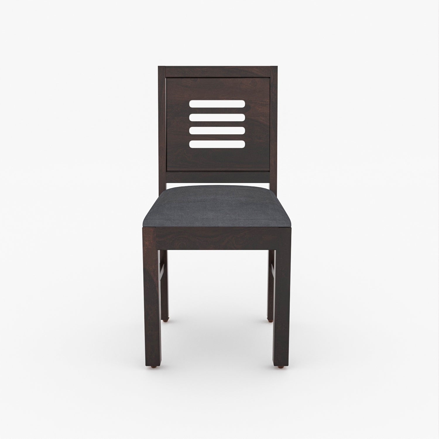 Kythera 4 Seater Round Solid Wood Glass Top Dining Table Set